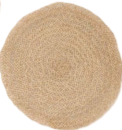 NOA MAY Wanddecoratie Medina - naturel - zeegras - Ø 80 x h3 cm