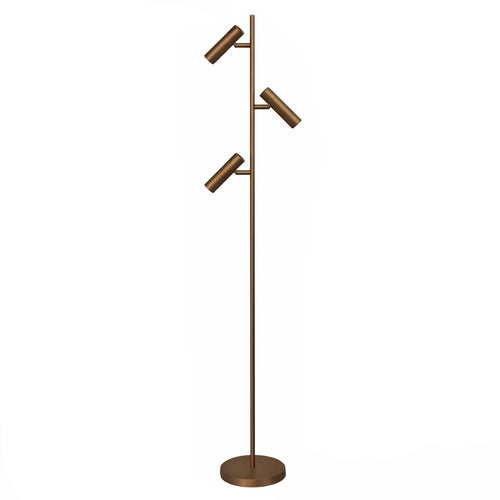 Freelight vloerlamp Undici - 3 lichts - 22  x 165   cm - brons