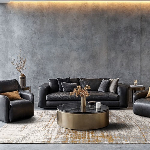 Louis De Poortere vloerkleed Columbus Gold - geel - 280x390cm - vtwonen shop