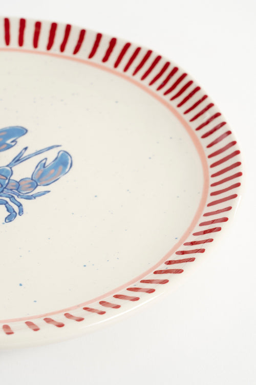 Mica Decorations Ariane Ontbijtbord - Set van 4 - Ø21 cm - Steengoed - Roze - vtwonen shop