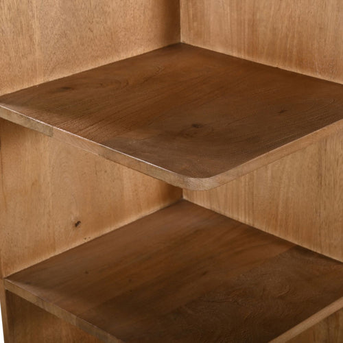 Giga Meubel Wandkast Lumo - Mangohout - Lichtbruin - 140x38x200cm - vtwonen shop