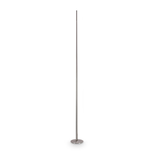 Ideal Lux BLADE Geïntegreerde LED-vloerlamp in nikkelkleur, 1900lm, 3000K, dimbaar.