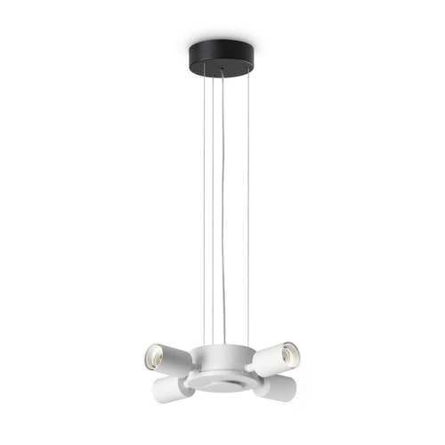 Ideal Lux SET UP Hanglamp met meerdere armen, zwart, 4x E27 fitting