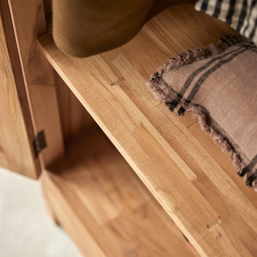 Tikamoon Kast van massief teakhout - Naturel - vtwonen shop