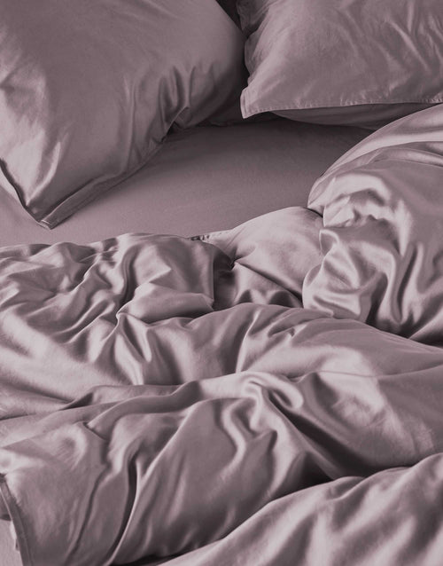 Essenza Minte dekbedovertrek - Lits-Jumeaux XL – 260x200/220 cm - Pale purple