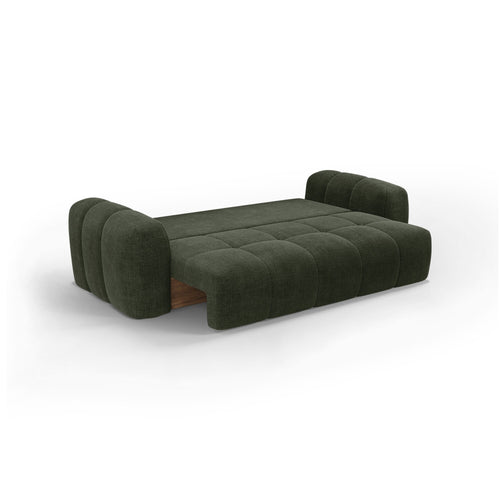 Premium Interiors - Slaapbank met opbergruimte SKY - kruisbinding vintage groen 260cm