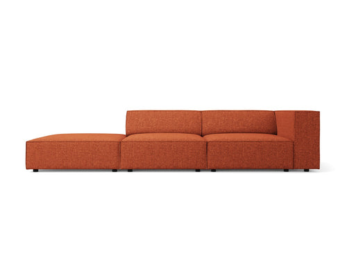 Cosmopolitan Design linker bank Arendal 4-zits, chenille, terracotta - 102x262x70cm