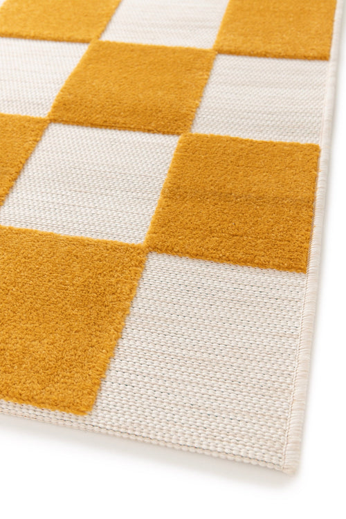 AFK Living vloerkleed Kleine Tegels - voor binnen en buiten - geel - 160 x 230 cm