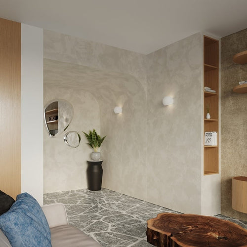 Sollux wandlamp Globe - 1 lichts - 11  x 14.5   cm - wit - vtwonen shop