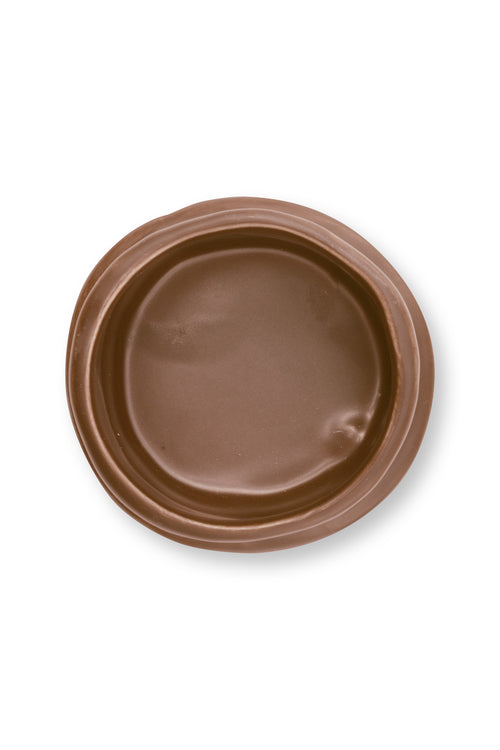 vtwonen - Waxinelichthouders Straight - Keramiek - Karamel - 8.5 x 5.5 cm - Set van 2