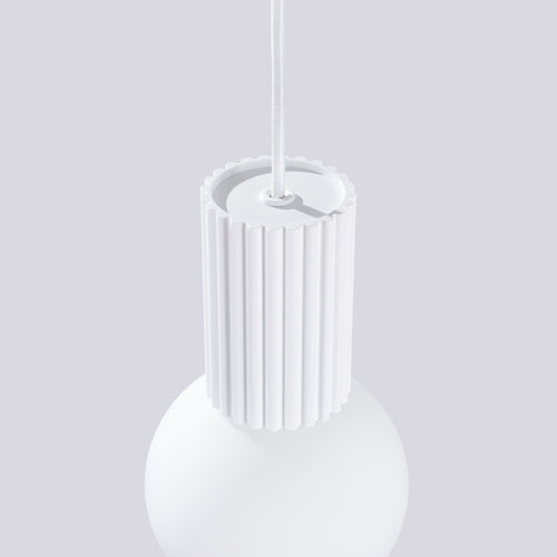 Sollux Lighting Hanglamp HALO 1 wit - 12x12x120cm
