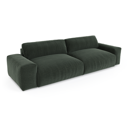 Sia Home - 3-zitsbanken BLISS - Zacht aanvoelende geweven stof - Kaki groen - 220cm - vtwonen shop