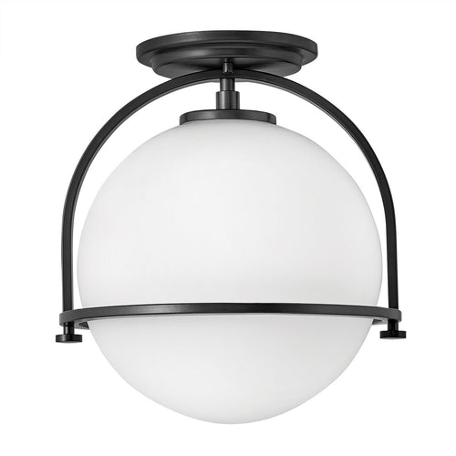 Elstead Hinkley Somerset Globe Plafondlamp Zwart