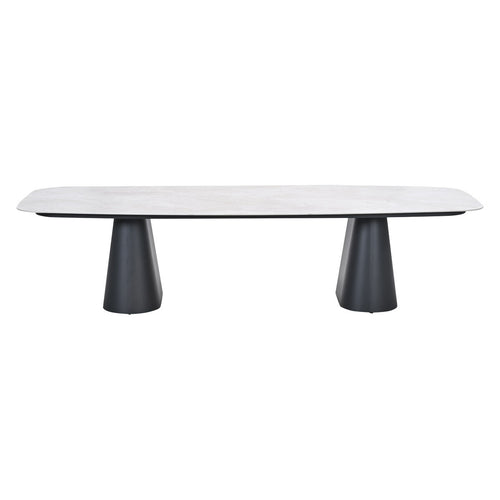 Garden Impressions Tuintafel Noah 320x120 cm - donker grijs - verona sand