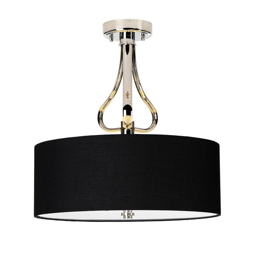 Elstead Falmouth - 3 Lichts Semi Flush Badkamer Plafondlamp Gepolijst Chroom IP44, G9