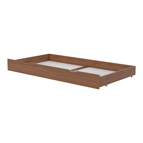 Petite Amélie Bedlade Plume – Walnoot – 70x140 cm – Verrijdbaar op wieltjes - Makkelijk te openen door uitsparingen - vtwonen shop