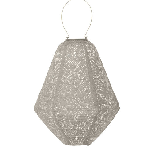 Lumiz solar lampion - marrakesh can - 30 cm - licht taupe - vtwonen shop