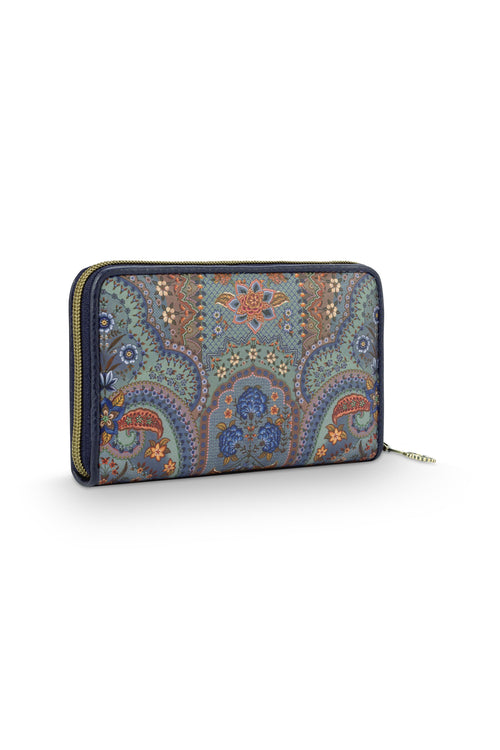 Pip Studio - Willow Portemonee Dames - Jabali - Blauw - 18x3x11cm - vtwonen shop