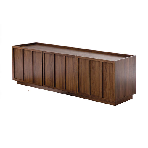 Calicosy - TV-meubel ABEL - Donker hout 140x40x45 cm