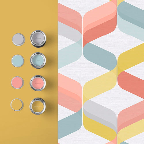 Graham & Brown Vliesbehang - Retro Brights - 10mx52cm - vtwonen shop