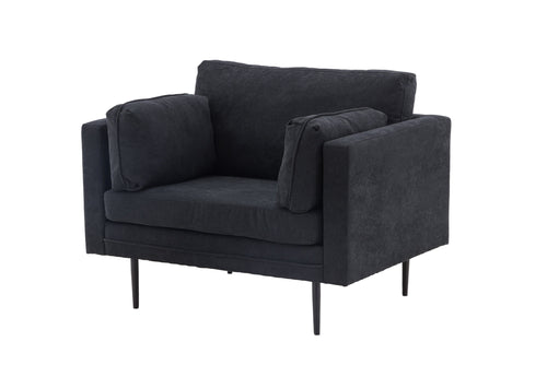 Rebellenclub Fauteuil Ioane - Zwart linnen - vtwonen shop