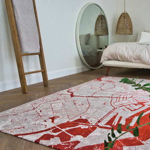 Louis De Poortere vloerkleed Orange Cut - rood - 170x240cm