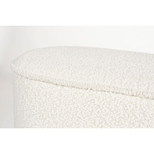 Housecraft Living Marcos Bankje Bouclé Wit