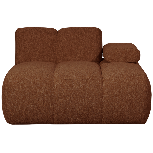 WOOOD chaise longue element rechts Mojo - Bouclé - Roest Bruin Melange - vtwonen shop