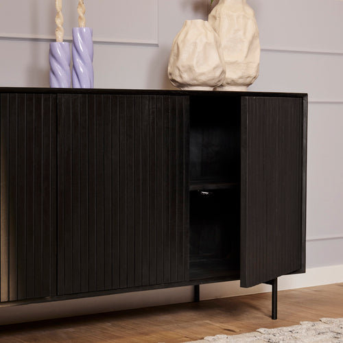 Starfurn  dressoir Madison - zwart - 45x210x85cm