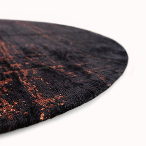 Louis De Poortere vloerkleed Soho Copper - zwart - 240x240cm - vtwonen shop