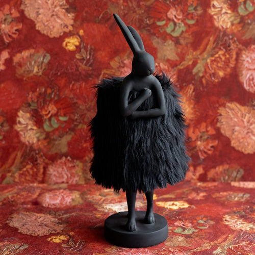 Kare Design tafellamp Animal Fluff - konijn - 50cm - zwart - vtwonen shop