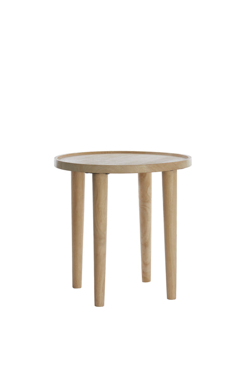 Light & Living bijzettafel QIANO - Ø45x45cm - bruin - vtwonen shop