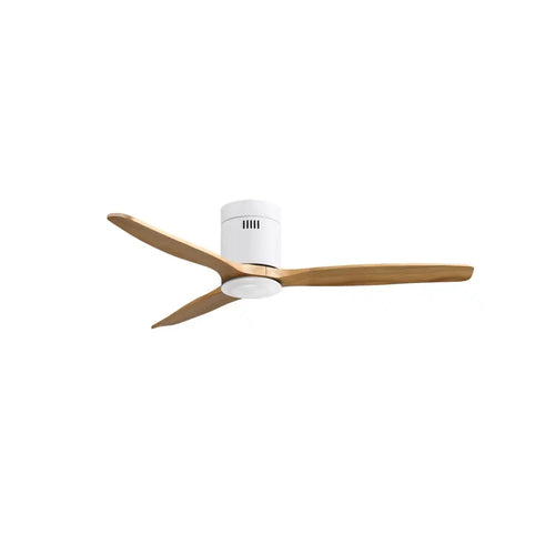 CristalRecord plafondventilator Nine - 1 lichts - 132  x 31   cm - wit bruin