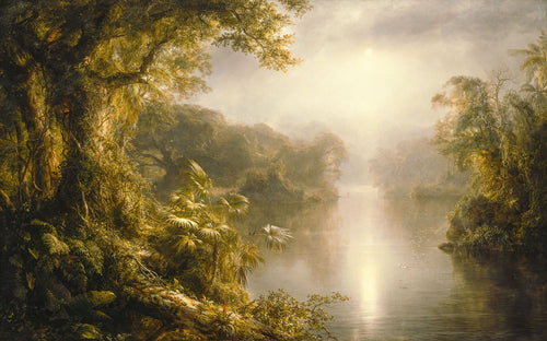 Komar fotobehang exotische jungle groen - 400 x 250 cm - 610030