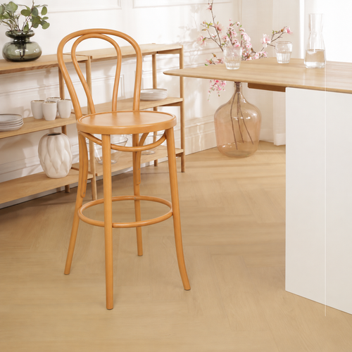 Fameg Vienna Thonet No. 18 houten barkruk naturel - 65 cm