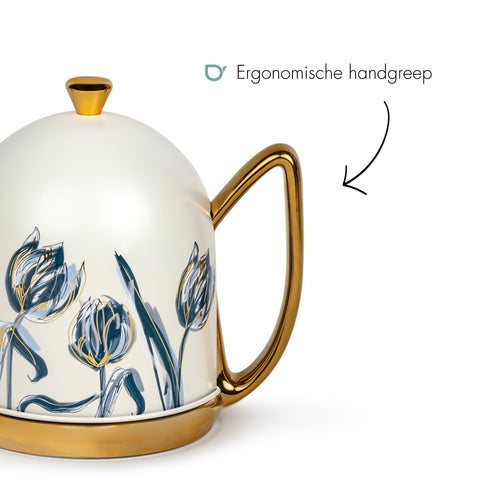 Bredemeijer - Theepot jubileum Cosy Manto 1,0L goud/tulp - Limited Edition