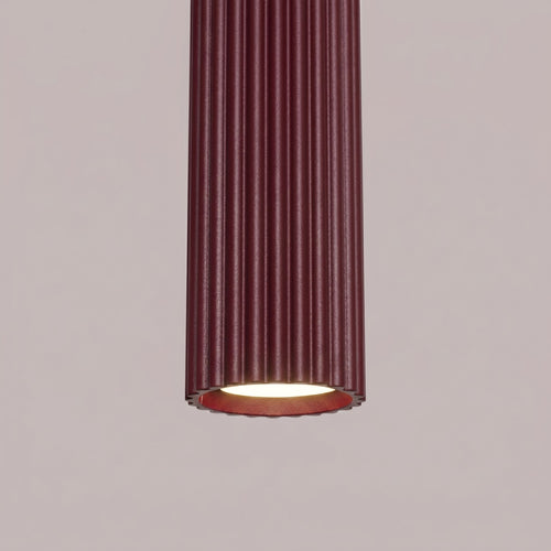 Sollux Lighting Hanglamp KARBON 1 bordeaux - 8x8x118cm