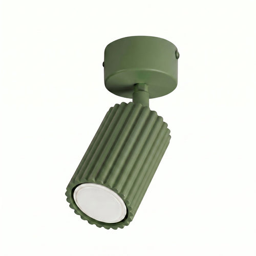 Sollux Lighting Plafondlamp KARBON 1 olijfgroen - 7x7x18cm