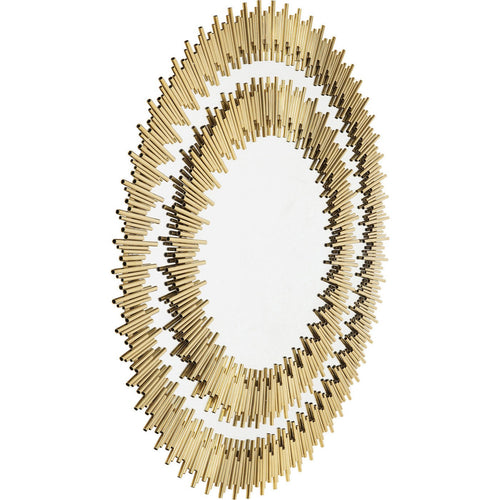 Kare Design Spiegel Solare Gouden Ø132cm