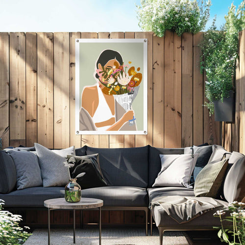 Reinders Flower Bouquet tuinposter -  meerkleurig/multi color - tuin - 80x60cm