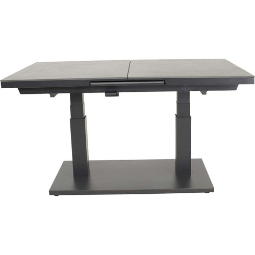 Lesli Living tuintafel Geneva - antraciet - 140/180x85x54/75,5cm