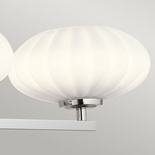 Elstead Kichler Pim Badkamer Wandlamp Gepolijst Chroom, 3000K, IP44