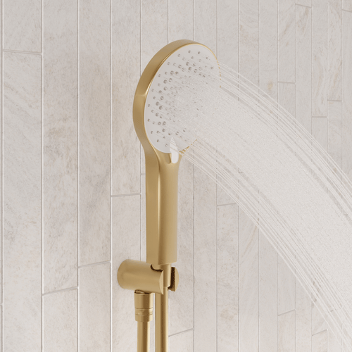 LOMAZOO inbouwdoucheset Mistral - met thermostaatkraan & ronde handdouche - goud