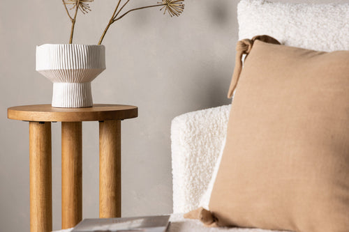 Rebellenclub Bijzettafel Nysted - Ø35 cm - Eiken - vtwonen shop