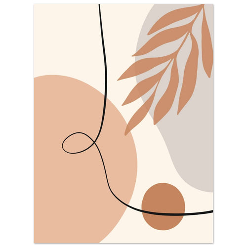 Artfulprints Poster Boho – Soft movement   - 30x40 cm - Meerkleurig