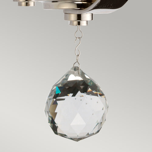 Elstead Cassie - 1 lichte wandlamp gepolijst nikkel