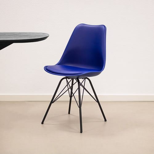 Kick kuipstoel Metal Luuk - Donkerblauw