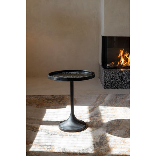 Zuiver Jason Bijzettafel Rond 46 cm Zwart - vtwonen shop