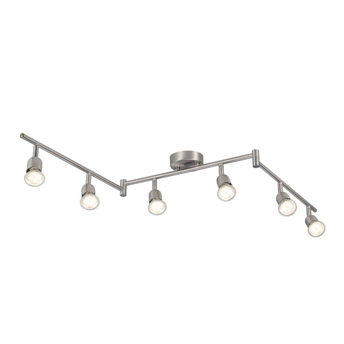 Nordlux Avenue Spotlamp - 6-lichts GU10 - RVS - vtwonen shop