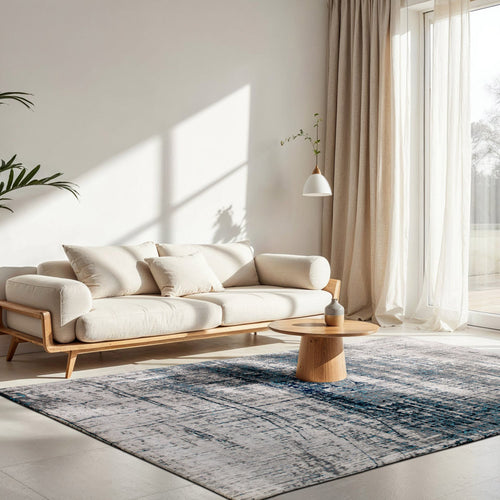 Louis De Poortere vloerkleed Bronx Azurite - blauw - 140x200cm - vtwonen shop